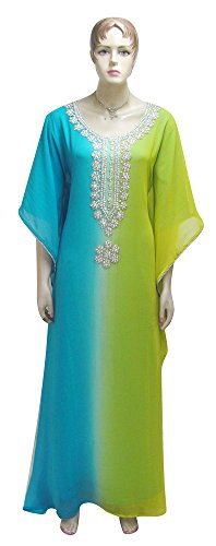 Shubham Fashions Womens New Shaded Chiffon Kaftan Caftan Jalabiya Maxi |  Desertcart Fiji