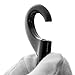 LOUHUA 10 Pcs 1 Inch 360° Swivel Trigger Snap Hooks Nickel Plated Pet Buckle Keychain (Black)