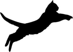 Amazon.com: Wesellwallart Cat Jumping Silhouette Wall Art ...