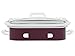 Crock Pot 3.5 Quart Programmable Digital Casserole Crock Slow Cooker, Cranberry
