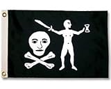 3ft x 5ft Jolly Roger Pirate Walter Kennedy Large Boat Flag