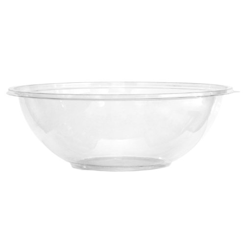 Party Essentials 32024B Soft Plastic Bowl, 320-Ounce Capacity, Clear (Case of 24)