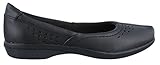 Clarks Women's Haydn Shipper Flat, Black Leather, 7 M US