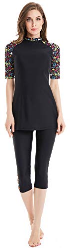 TianMaiGeLun Muslimischen Badeanzug Short Sleeve Bescheidene Badebekleidung Modest Swimwear – Bild 3