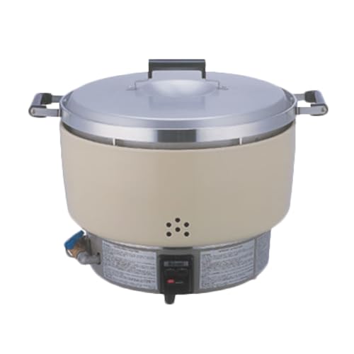 FSE RER55ASN Rice Cooker, Natural Gas, 55 Cup uncooked Rice Capacity, 23″ x 18-1/2″ x 17-3/4″, Lift-Off Cover, Automatic simmers, Piezo Pilot Ignition, Accurate and Dependable Thermostat, Flame