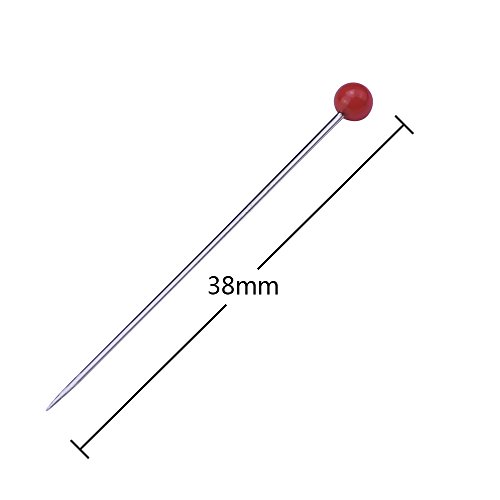 image for Outus 250 Pieces Glass Head Pins Boxed for Dressmaker (Multicolor)