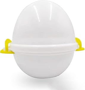 GEXIN Microwave Egg Cooker, Electric Large Hard Boiled Egg Cooker Poached Eggs,4 Capacity Perfectly Cooks Eggs and Detaches with the Shell Premium