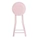 Lavish Home Folding Stool - Backless 24-Inch Stool with 225lb Capacity for Kitchen or Rec Room - Portable Indoor Counter Bar Stools (Pink)