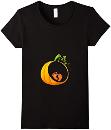 Womens Halloween Bump T-Shirt Funny Pregnant Halloween Costume XL Black