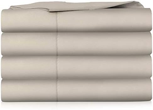 Bamboo Field, Double Brushed Breathable Bedding, Moisture Wicking, Allergen Resistant, Fade Resistant, Wrinkle-Free, Ultra Soft, Deep Pockets, Elastic Corner Sheets - 6 Piece set (Vanilla, King)