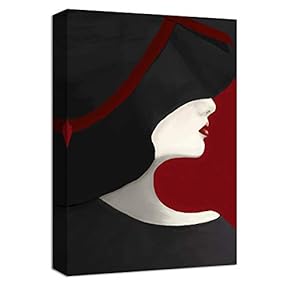 Canvas Wall Art Fashion Women Elegant Style Painting Artwork for Home Prints Framed - 12x18 inches