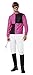 Smiffys Jockey Costume, Pink & Black, L - US Size 42
