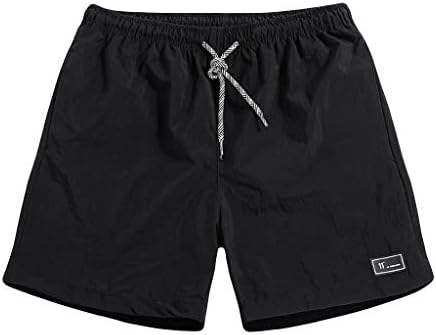 Men's Solid Color Simple Sports Shorts Running Workout Lightweight Breathable Quick-Drying Casual Shorts Summer