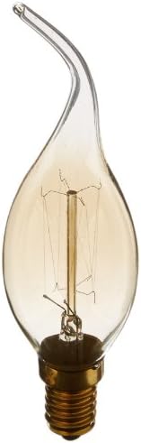 Heirlume HL-8015WPack1 Vintage Edison Bulb 15-watt with E14 Base, 1.4-Inch x 4.9-Inch, 1-Pack