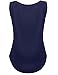 Feager Women's Chiffon Sleeveless V Neck Flowy Tee Tank Tops Blue XL