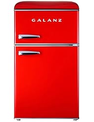 Galanz GLR31TRDER Retro Fridge, 3.1 Cu.Ft, Red