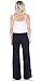 Popana Womens Palazzo Pants Casual Plus Size Made in USA Black XL