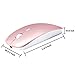 Rechargeable Wireless Mouse for MacBook pro Bluetooth Mouse for MacBook pro Air Laptop MacBook Mac Windows (Rose Gold)