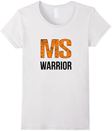 Womens MS Warrior Cute Multiple Sclerosis Awareness T-Shirt, MS Tee Large White