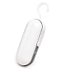 2 PACK Mini Portable Bag Sealer, 2-1 Handheld Vacuum Sealer And Cutter, Smart Beauty (White Grey and White Brown))