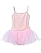 MdnMd Girls' Glitter Camisole Tutu Leotard