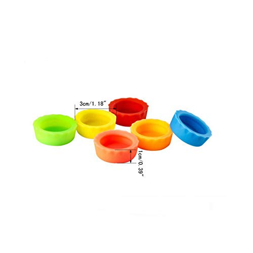 Reusable Beer Caps, Silicone Rubber Bottle Caps (Pack of 18), Ideal for