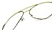 Tantino® Retro Aviator Clear Lens Glasses Super Vintage Classic Fashion Gold Metal Frame Eyeglasses