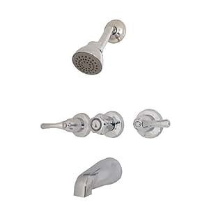 Moen 82403 Adler 3-Handle Tub & Shower Faucet Chrome ...