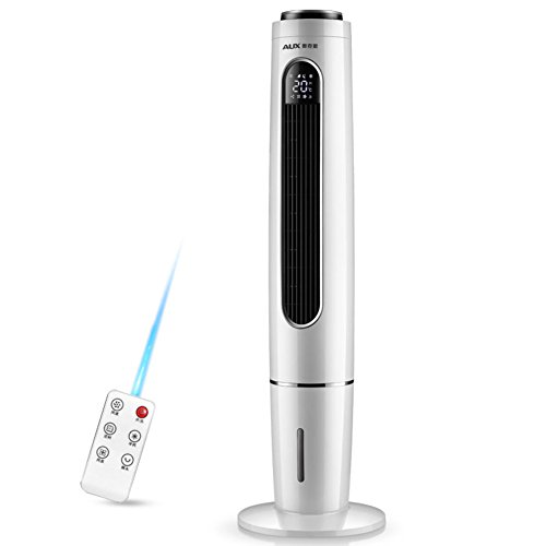 SL&LFJ Upright air conditioner fan,Personal home refrigerator small air conditioner single cooler fan water cooler tower bladeless quiet dormitory fan cooler-White