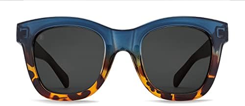 Kaenon Unisex Calafia Round Polarized Sunglasses (Green Tortoise