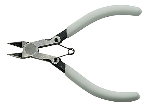 Valtcan One Pull Sharp Nipper Model Kit Pro Pointed Side Sprue Cutter Nippers (White)