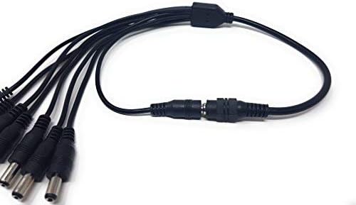 MainCore Female to 8 way Male DC Power 5.5 x 2.1mm Y Splitter Barrel Adapter 12V PSU/CCTV, Security Cameras, Monitor - Image 5