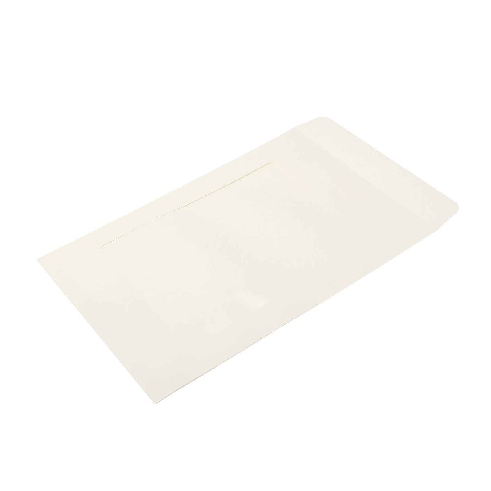 YOKIVE 10 Pack Full-Face Window Envelopes, A4 Size Clear Single-Side Window Mailing Document Photo Letter, Great for Business Office(White) — image 1