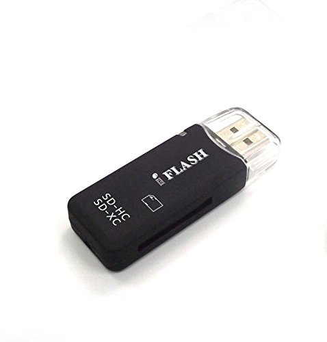 iFlash USB 2.0 SDHC/SDXC Card Reader / Writer support SanDisk Kingston 64GB 32GB UHS-I SDXC, SDHC, SD, MMC, Ultra SDXC, Extreme SDHC - Retail Package (Card Reader Only, NOT including Memory Card)