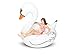 BigMouth Inc. Giant White Swan Pool Float, 4-Foot Wide Funny Inflatable Vinyl Summer Pool or Beach Toy, Patch Kit Included