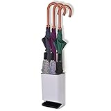 AILELAN Umbrella Stand Rack for Entryway, Umbrella Holder for Home Décor with Removable Drip Tray, 7