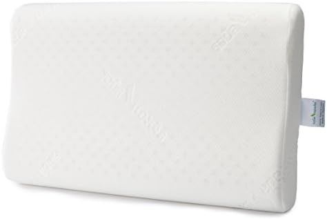 Royal Angel Standard 100% Latex Pillow Certified by ECO, SGS and LGA - Hypoallergenic Premium Talalay - Firm Contoured High Breathability Pillow and 100% Formaldehyde-Free Latex