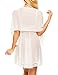 Avidlove Women 3 Pieces Set V-Neck Lingerie Lace Babydoll Mesh Chemise Outfits White