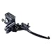 Poweka 7/8" Universal Brake Lever Master Cylinder for Honda Suzuki Kawasaki Motorcycle Handlebars - Fit 50cc 125cc 150cc 250cc GY6 Scooter Moped ATV Dirt Pit Bike (Right Side) primary