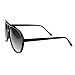 zeroUV - Large Classic Retro Plastic Aviator Sunglasses