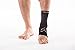 CopperSport Copper Compression Ankle Sleeve Support - Suitable for Athletics, Tennis, Golf, Basketball, Sports, Weightlifting, Joint Pain Relief, Injury Recovery (Single Sleeve), Black, Large