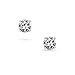 .75CT CZ Round Brilliant Cut Stud Earrings AAA CZ Unisex .925 Sterling Silver