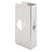 Prime-Line U 9588 Stainless Steel Lock and Door Reinforcement Plate for 1-3/4 In. Thick Doors, Stainless Steel Finish (Single Pack)