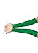 Shinningstar Girls' Boys' Adults' Stretchy Fingerless Over Elbow Cosplay Catsuit Opera Long Gloves (green)