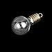 WINOMO Mini Glass Wish Bottles Jars with Cap, Bulb Shaped, Pack of 10 (Clear)