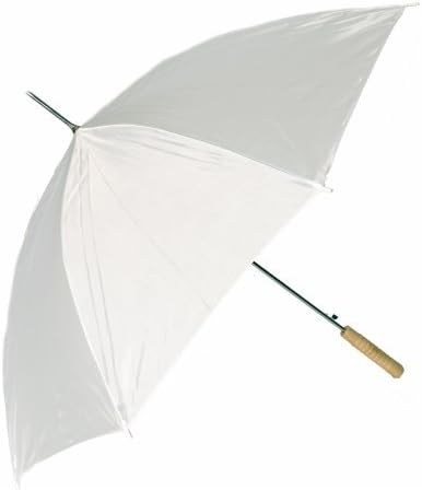 RainWorthy 065-G24W 48-inch All White Umbrella (Pack of 24)