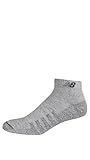 New Balance Technical Elite Coolmax Low Cut Socks (2 Pack), Grey, Men's 9-12.5/Women's 10-12
