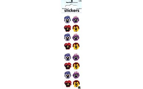 Paper House Productions ST-2010E Photo Real Stickypix Stickers, 2" x 4", Pansies