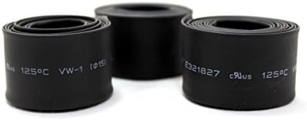 Deled Black 20mm Dia. 1 Meters Polyolefin Heat Shrinking Shrinkable Tubing Tubes 3 x Pack : Total 3 Meters 9.8 Ft Sleeving Wrap Wire