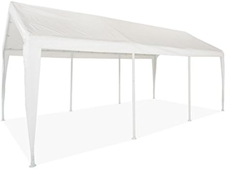 Amazon Com Impact Canopy 070018008 Vc Carport Portable Garage 11 X 20 White Garden Outdoor